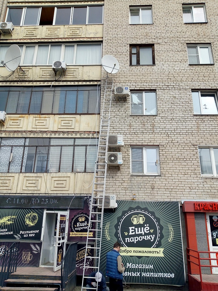 Установка спутникового ТВ НТВ ПЛЮС. Галерея фото.